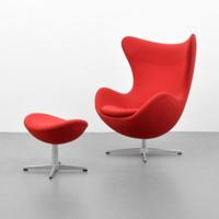 Arne Jacobsen EGG Chair & Ottoman - Sold for $3,250 on 03-03-2018 (Lot 341).jpg